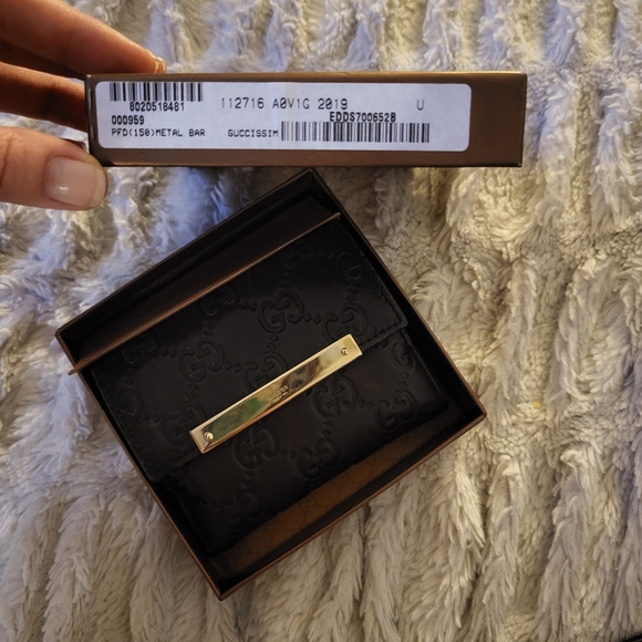 Gucci Classic GG French Flap Brown Leather Wallet